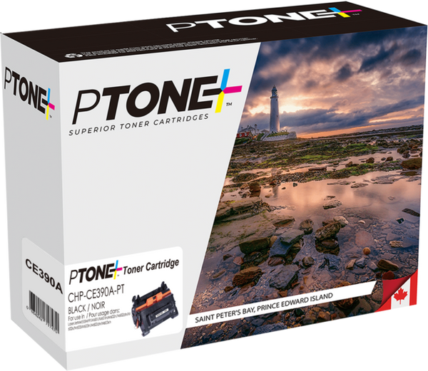 Ptone® – Cartouche toner 90A noire rendement standard (CE390A) – Qualité Supérieur. - S.O.S Cartouches inc.