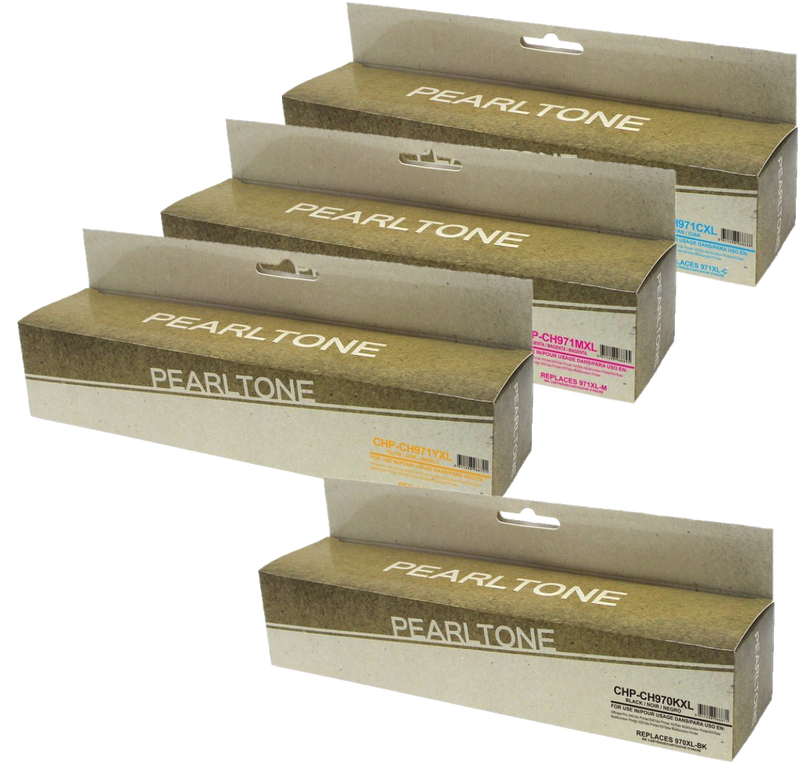 Pearltone® – Cartouche d'encre 970-971XL BK/C/M/Y rendement élevé paq.4 (HP97071CL4) – - S.O.S Cartouches inc.